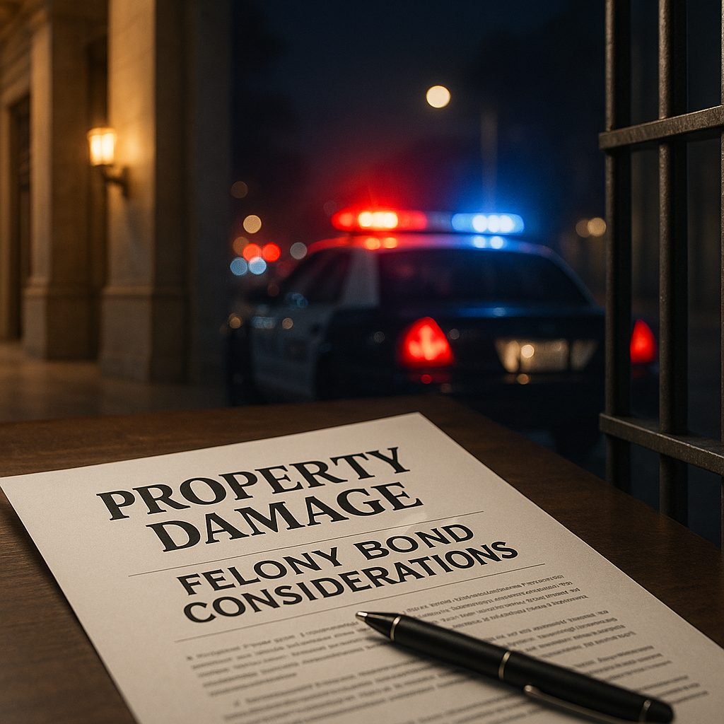 Las Vegas bail bonds information for Las Vegas Bail Bonds for Property Damage and Felony-Bond Considerations