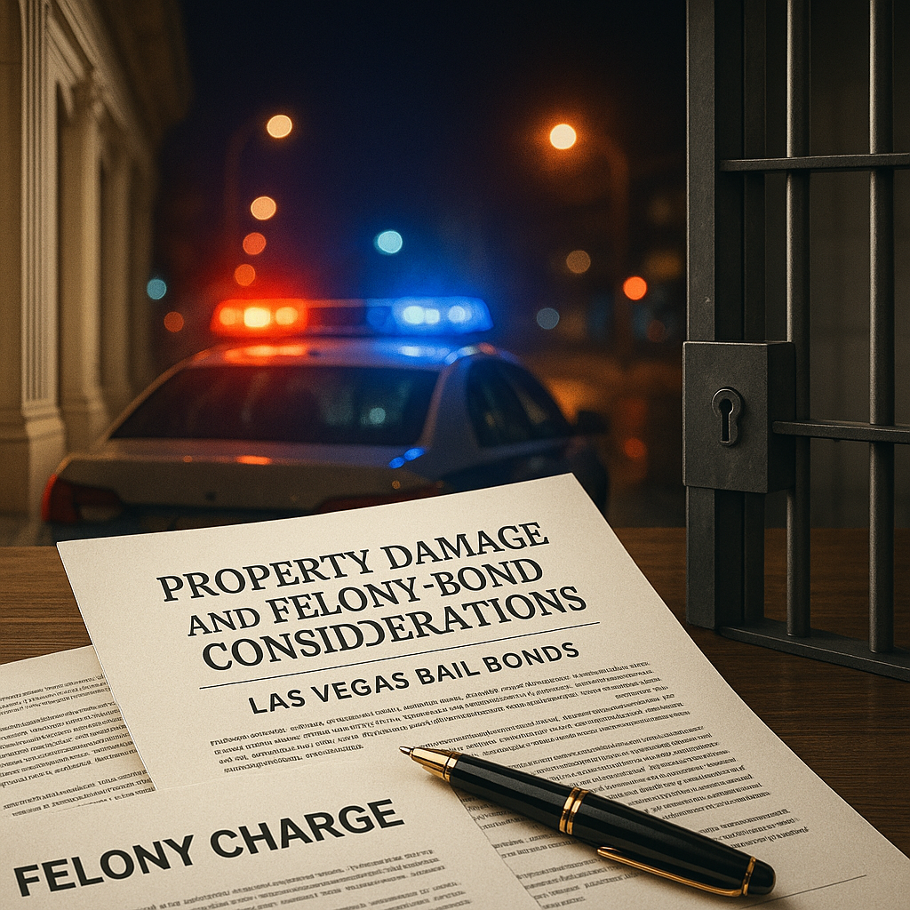 Las Vegas bail bonds information for Las Vegas Bail Bonds for Property Damage and Felony Cases: What You Need to Know