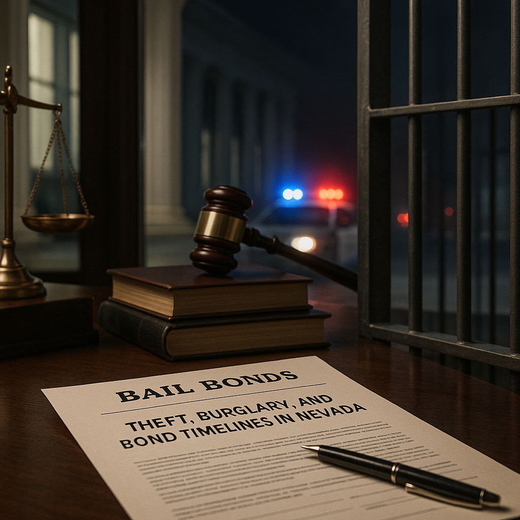 Las Vegas bail bonds information for Understanding Bail Bonds for Theft and Burglary Cases in Las Vegas: Timelines, Laws, and What to Expect