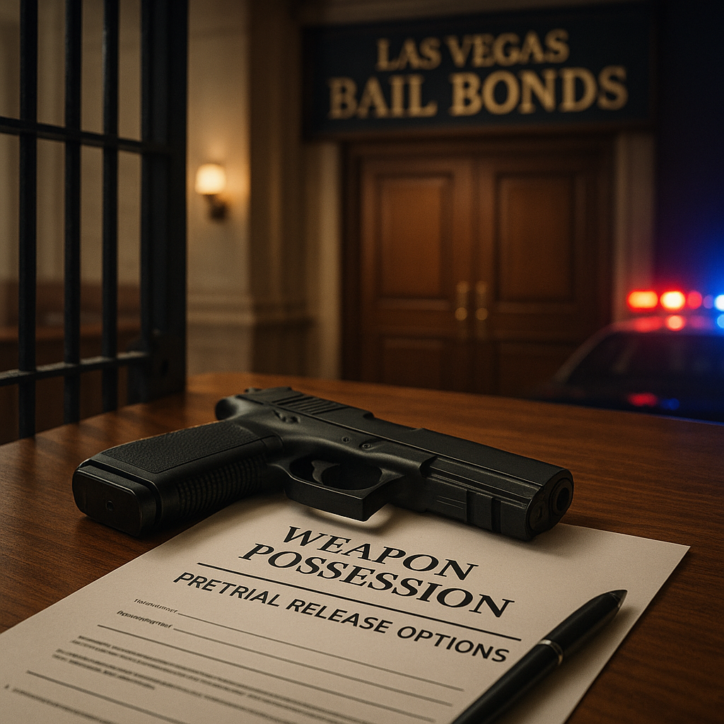 Las Vegas bail bonds information for Las Vegas Bail Bonds for Weapon Possession: Pretrial Release Options Explained