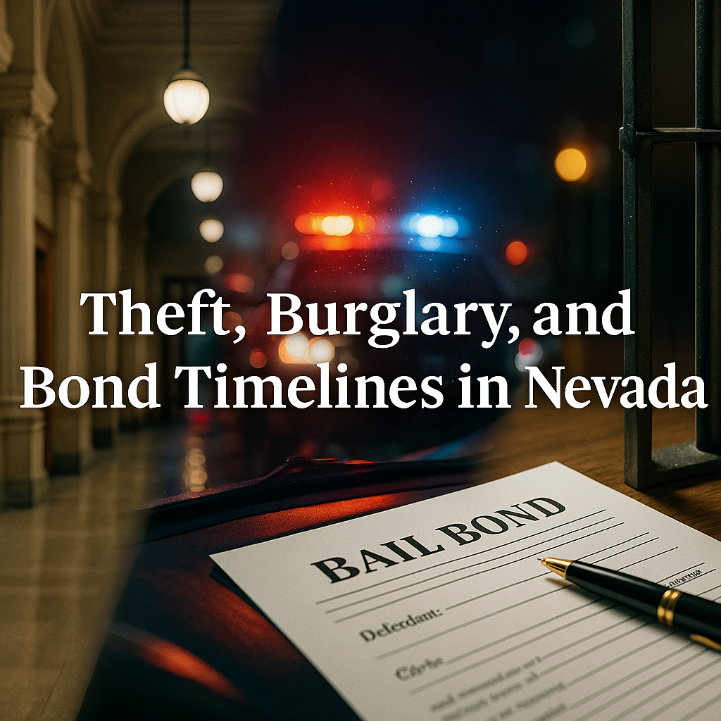 Las Vegas bail bonds information for Theft, Burglary, and Bond Timelines in Nevada: Understanding Las Vegas Bail Bonds