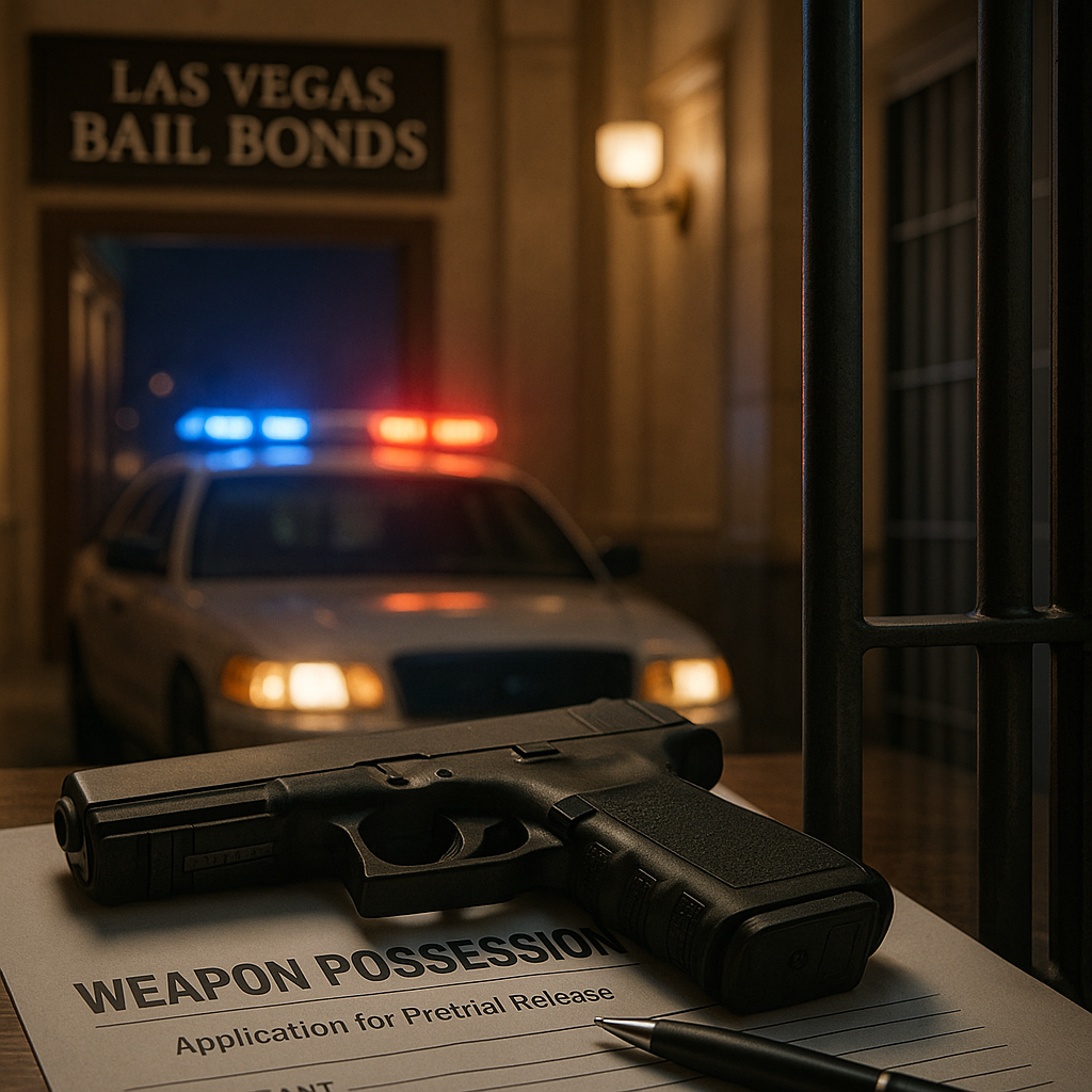 Las Vegas bail bonds information for Weapon Possession Bail Bonds in Las Vegas: Your Guide to Pretrial Release Options