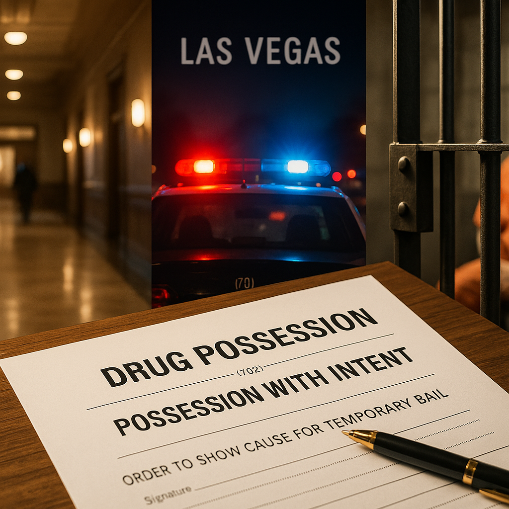 Las Vegas bail bonds information for Las Vegas Bail Bonds for Drug Possession and Intent to Distribute: Fast Help After Arrest
