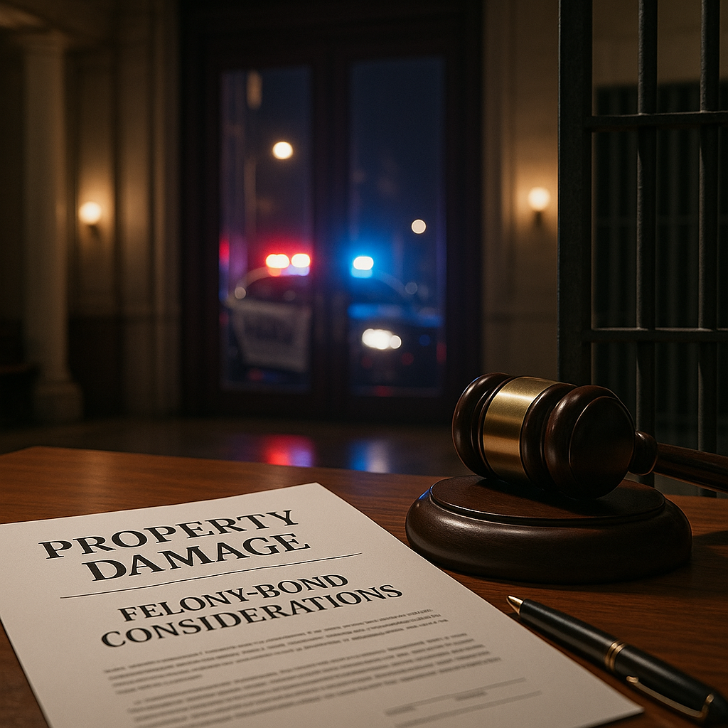 Las Vegas bail bonds information for Las Vegas Bail Bonds for Property Damage and Felony-Bond Considerations