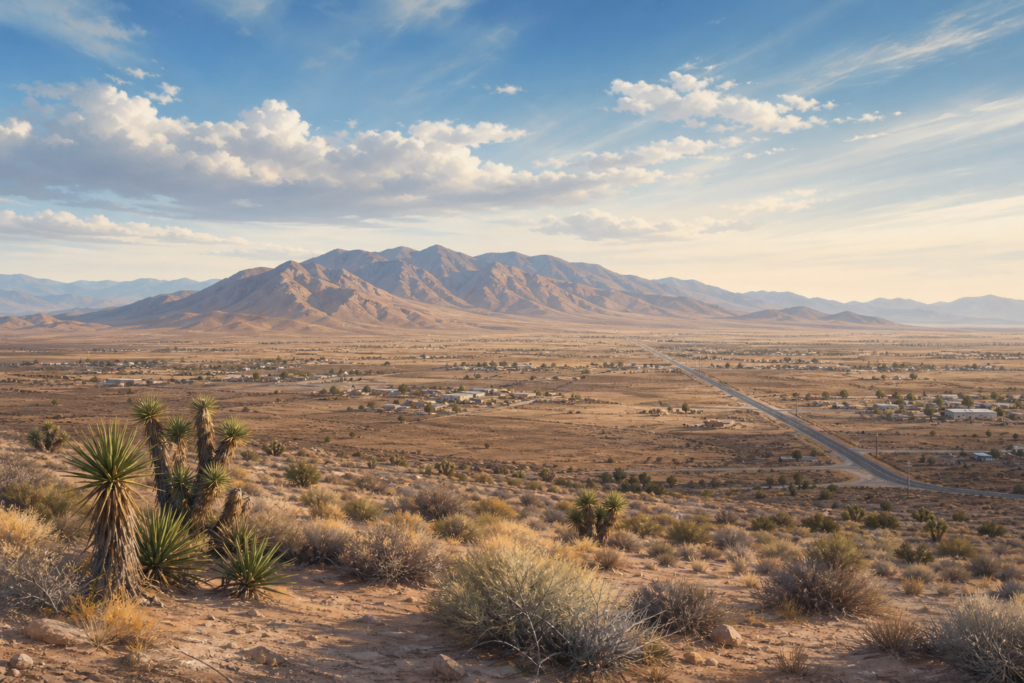 Pahrump Nevada landscape illustration