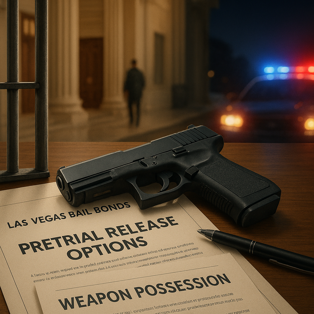 Las Vegas bail bonds information for Weapon Possession Charges in Las Vegas: Understanding Bail Bonds and Pretrial Release Options