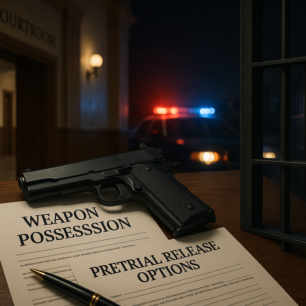 Las Vegas bail bonds information for Weapon Possession and Pretrial Release Options in Las Vegas: How Bail Bonds Can Help
